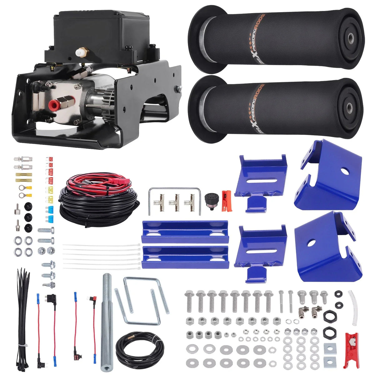 Wireless Air Compressor Kit + Air Spring Kit for Chevrolet C1500 (1988–1998)