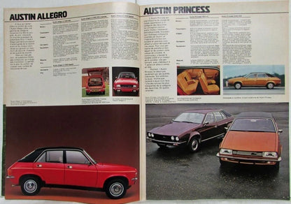 Sales Brochure for British Leyland Cars (1977) - French Text