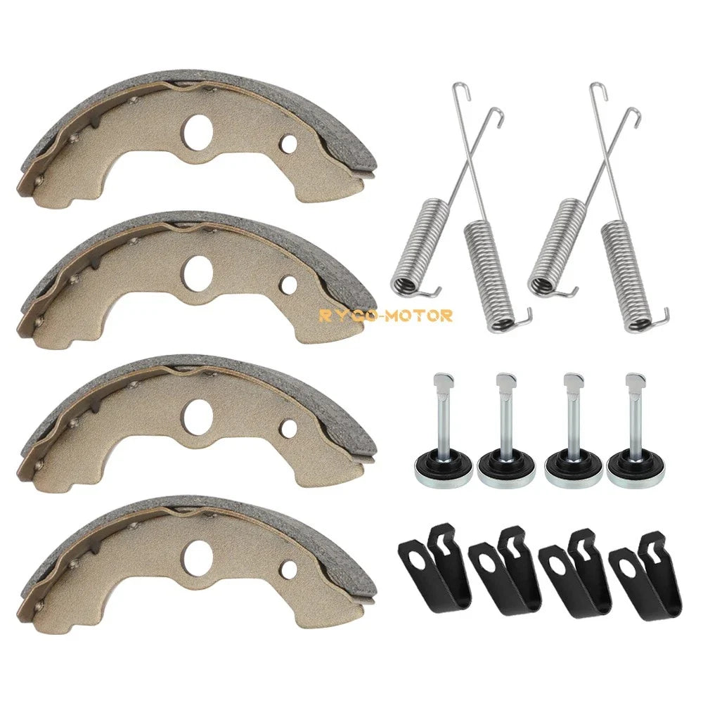 Front Brake Shoes with Pins Kit for Honda TRX400 Foreman/FourTrax Rancher (1995–2007)
