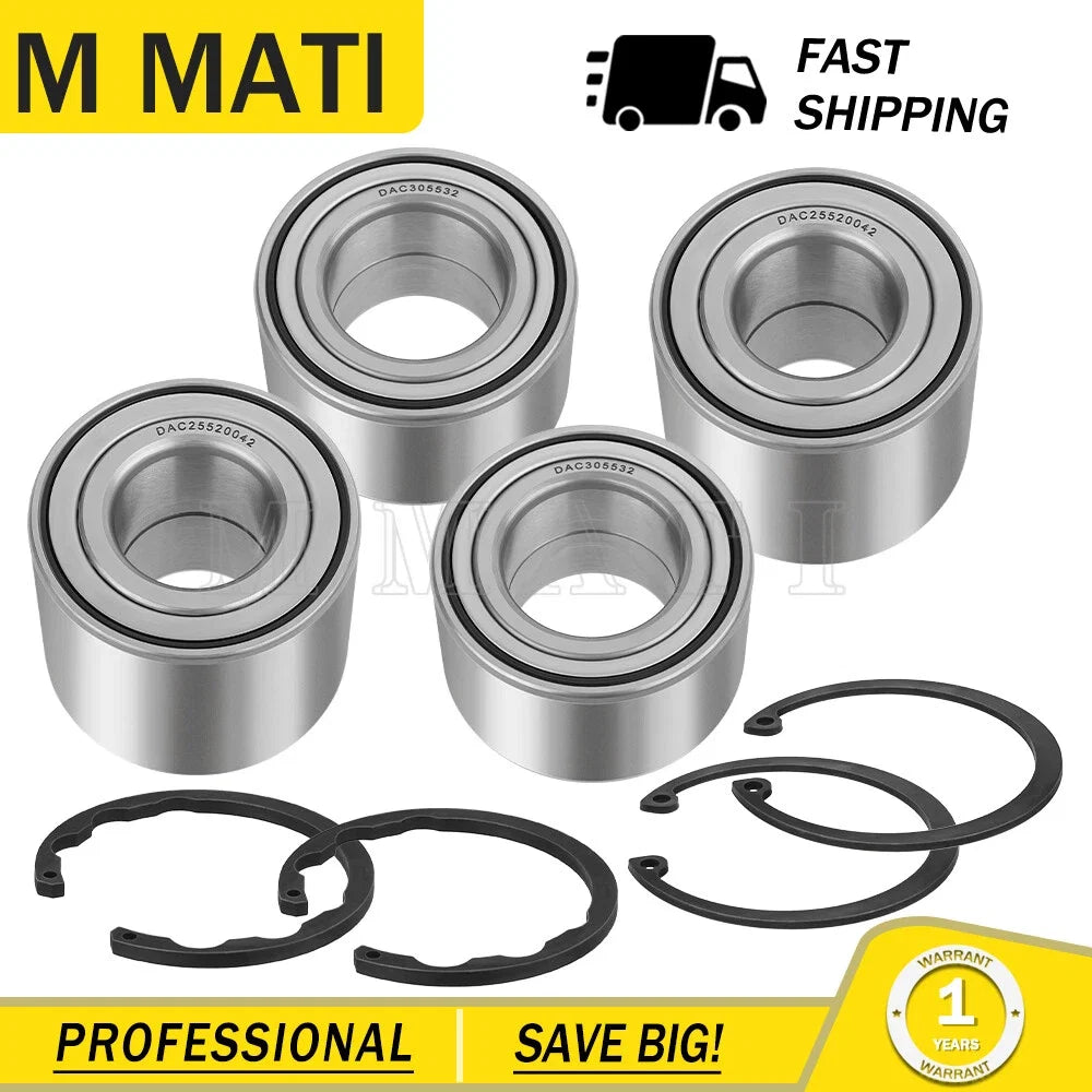 2X Front & 2X Rear Wheel Ball Bearings for Kawasaki Teryx 750 (2008–2013)