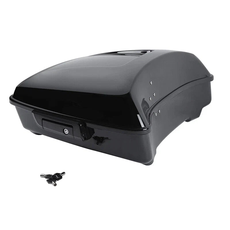 Black Chopped Trunk Backrest Pad for Harley Touring Road Glide (2014–2026)