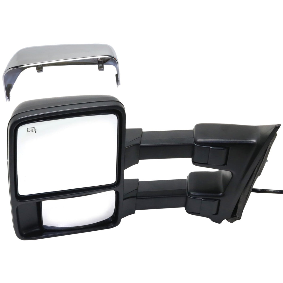 Tow Mirror for Ford F-450 F-250 Super Duty (2010–2016) LH Power Heated Glass