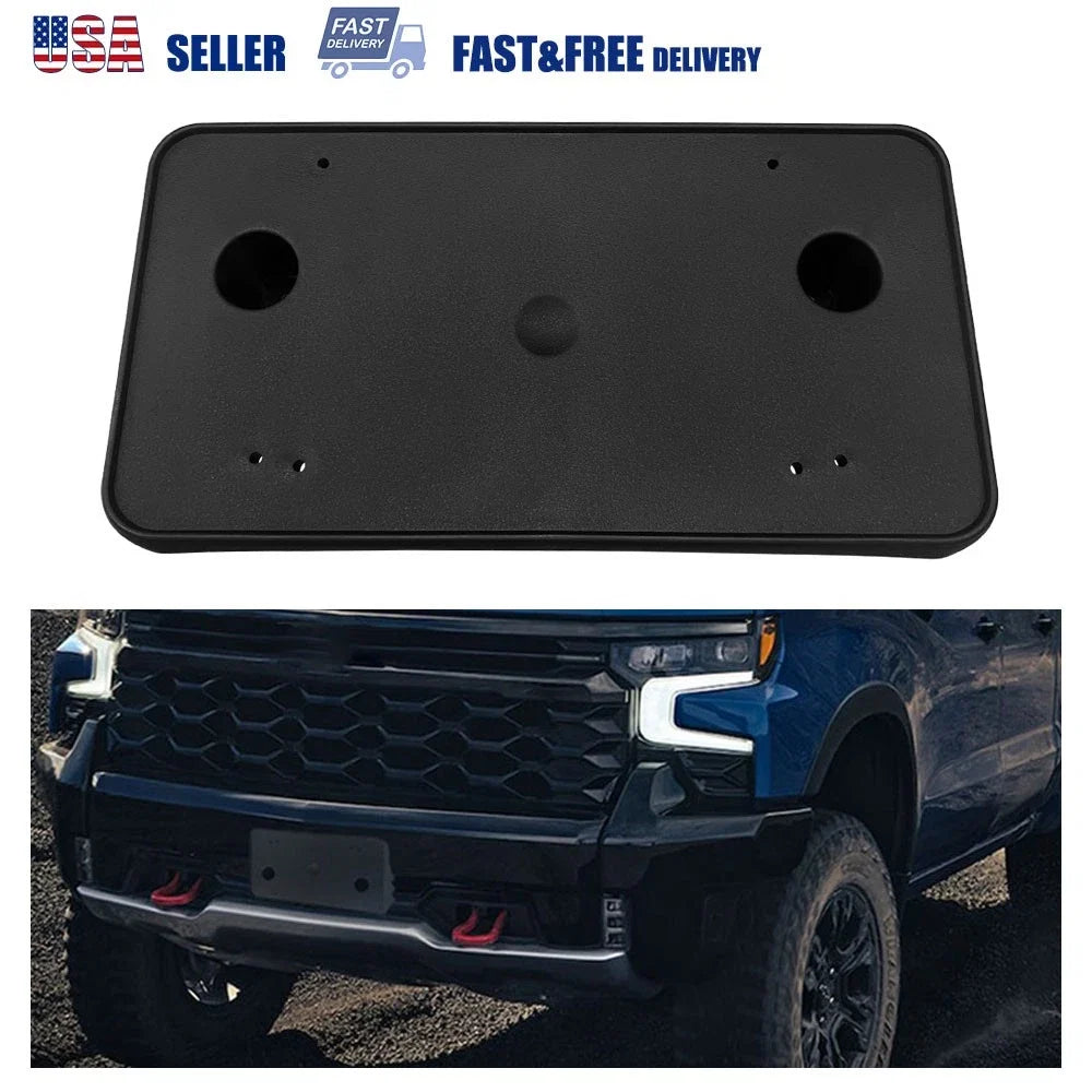 Front Bumper License Plate Holder for Silverado (2022–2023) GM # 86772168 EXV