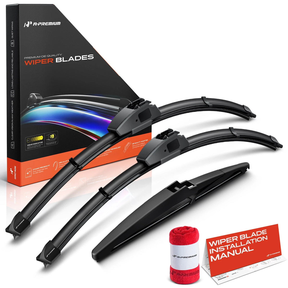 Set of 3 Windshield Wiper Blades for Lexus GX550 (2024) 22" 20" 10"