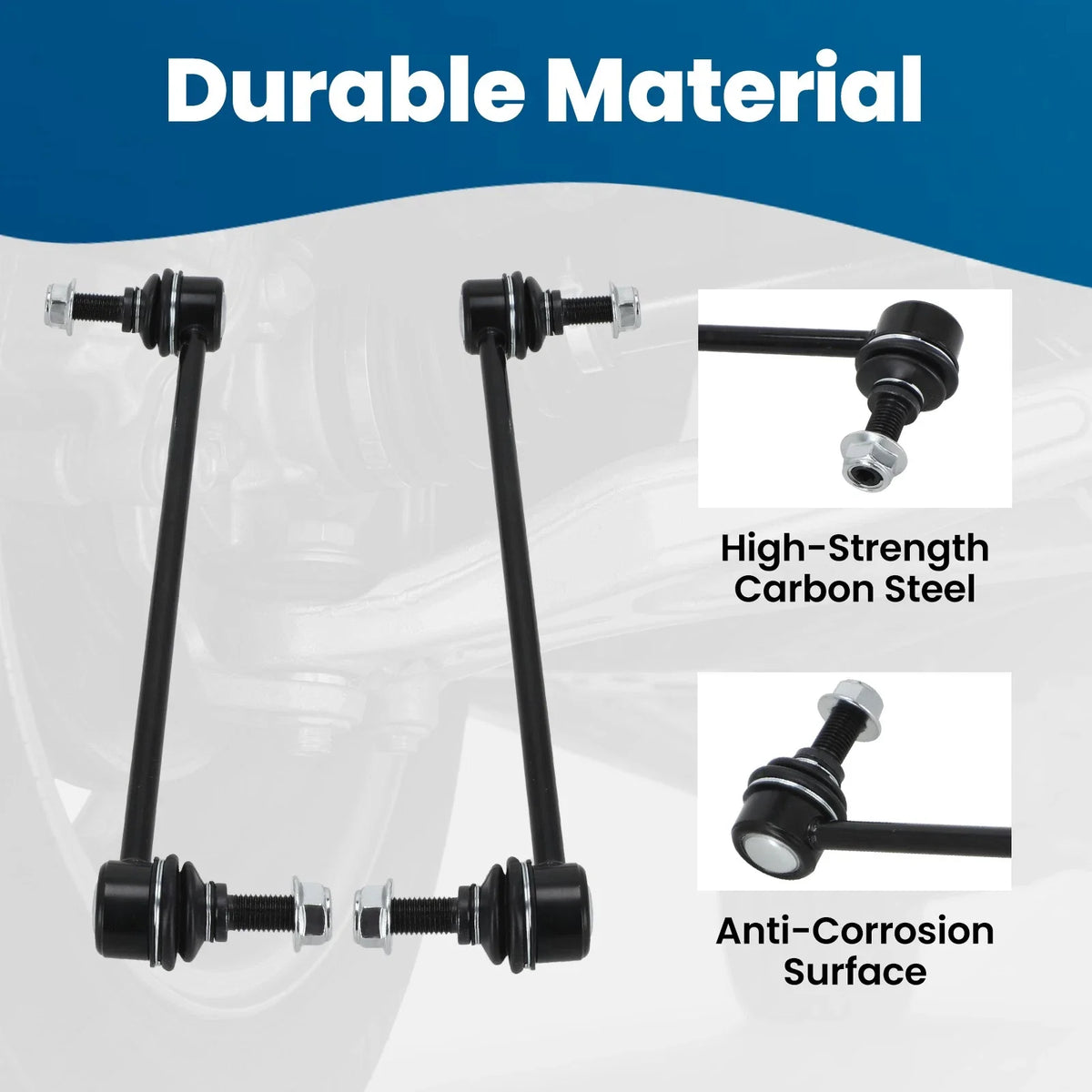Set of 2 Front Stabilizer Sway Bar Links for Saturn Aura (2007–2009), Chevy Malibu (2004–2012)