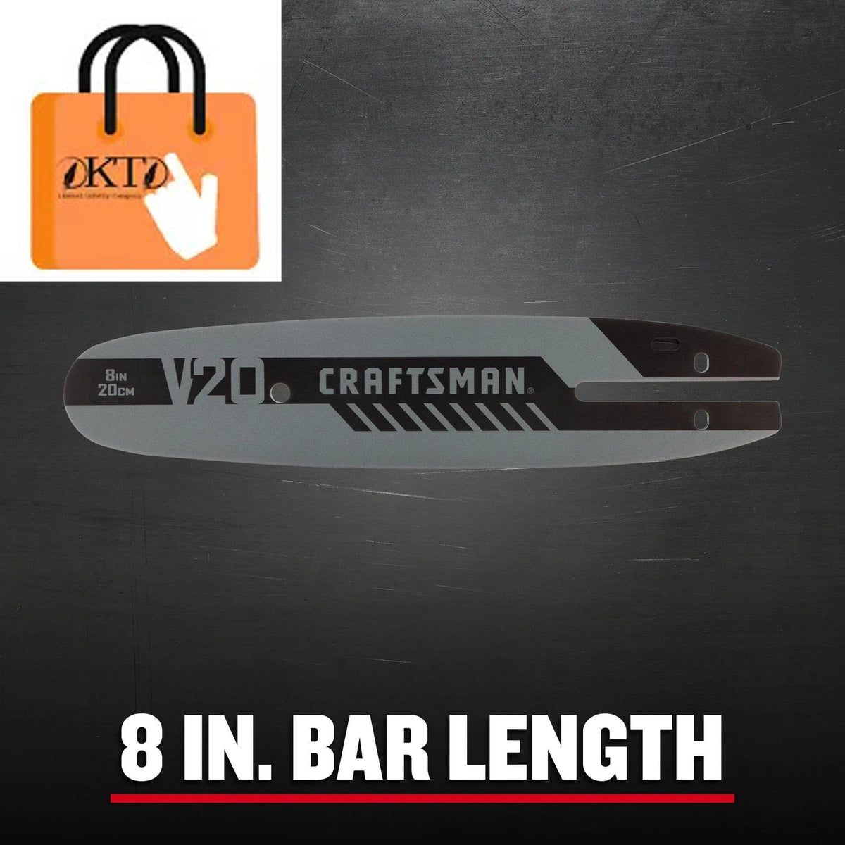 8-Inch Chainsaw Bar for CMCCSP20 (No Year Range)
