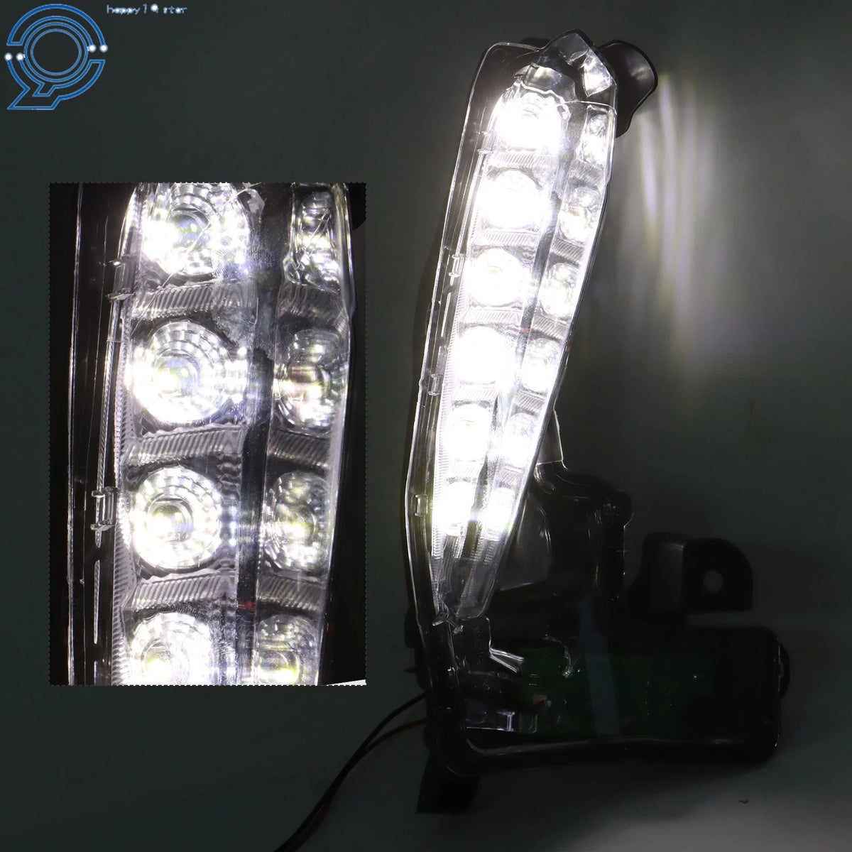 Fog Lamp DRL Light for Toyota Corolla SE XSE (2017–2019) LED Black