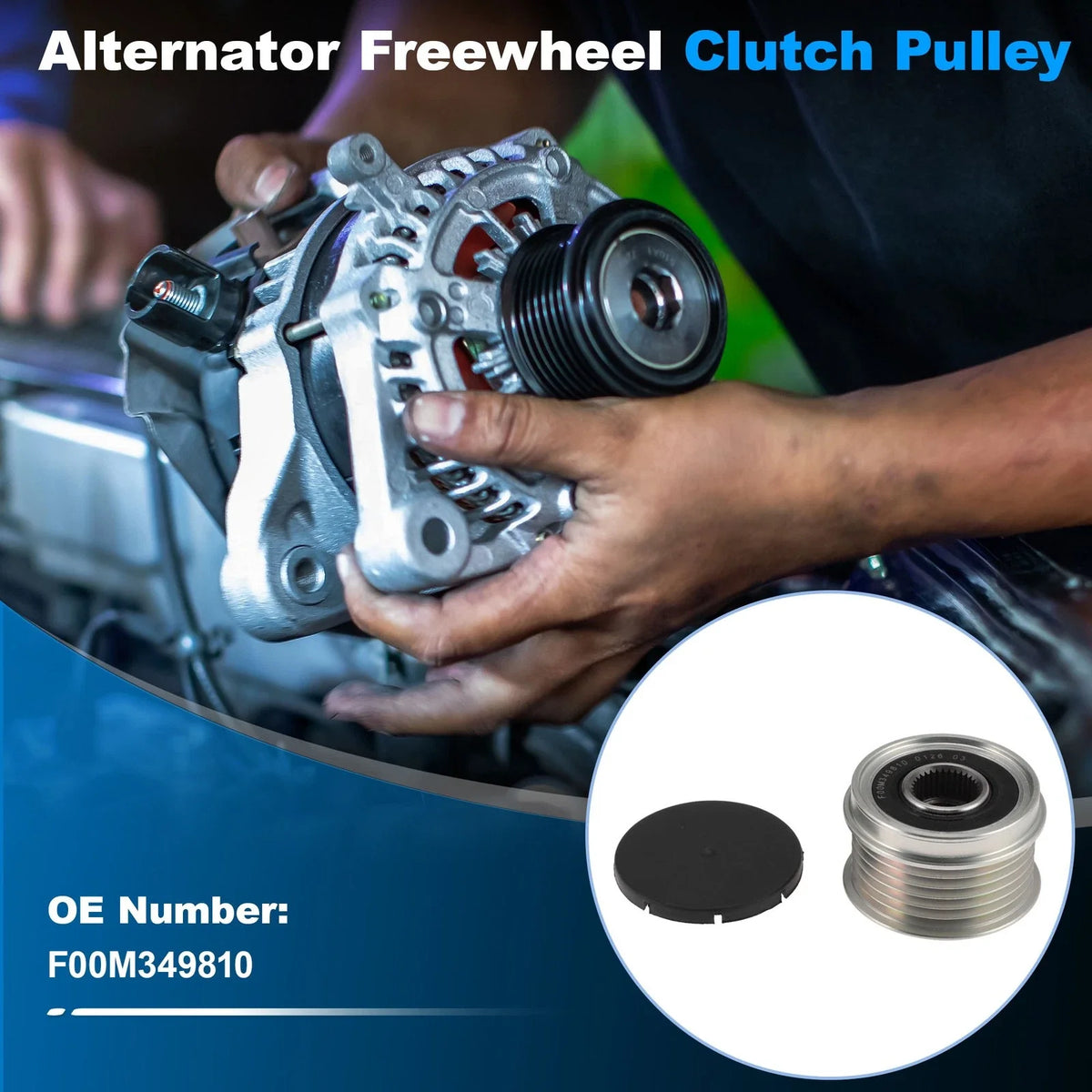 F00M349810 Alternator Freewheel Clutch Pulley for Ford Galaxy (2006)