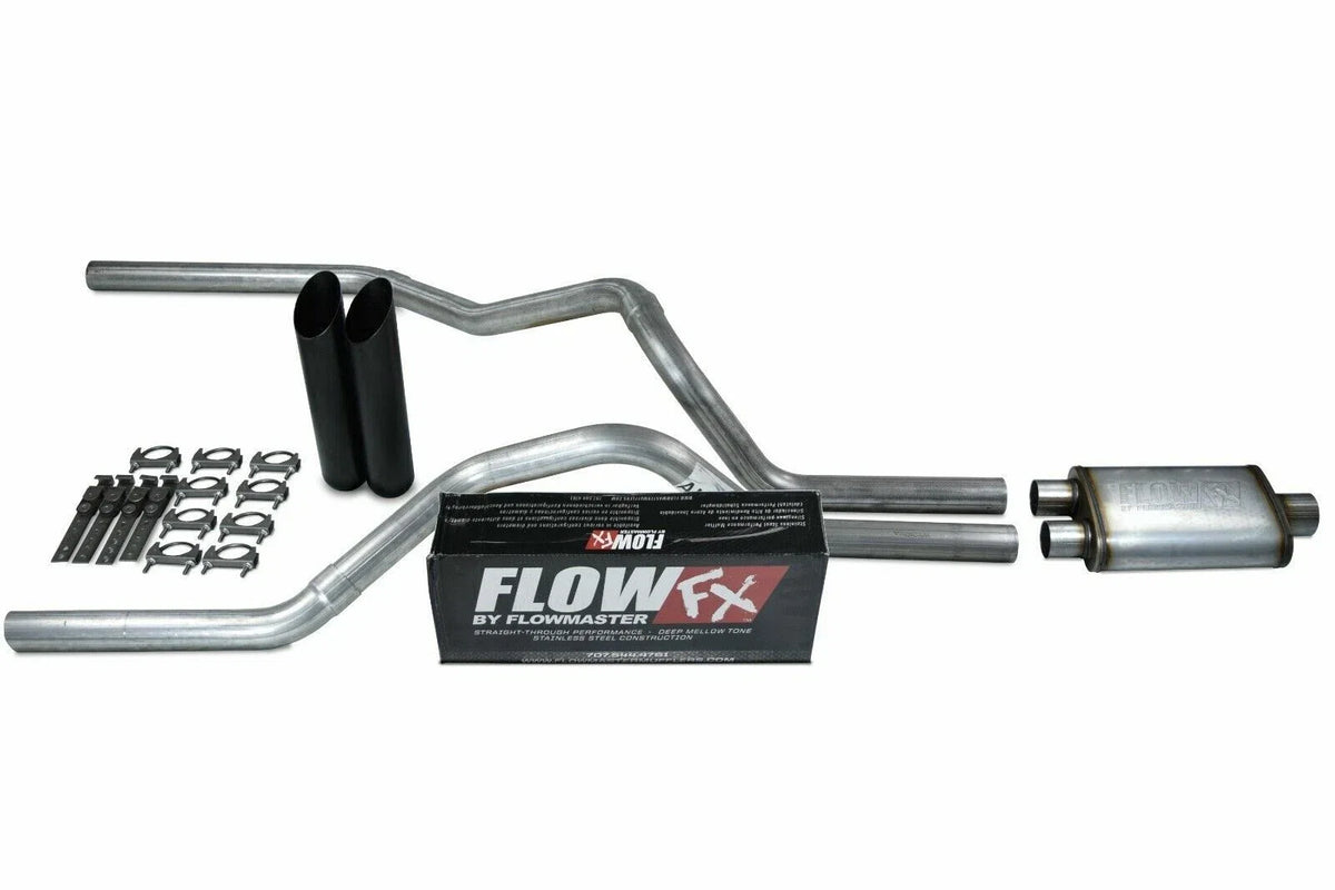 2.5" Dual Exhaust Kit for Ford F150 (2021–2025) Flowmaster Flow FX Black Tip