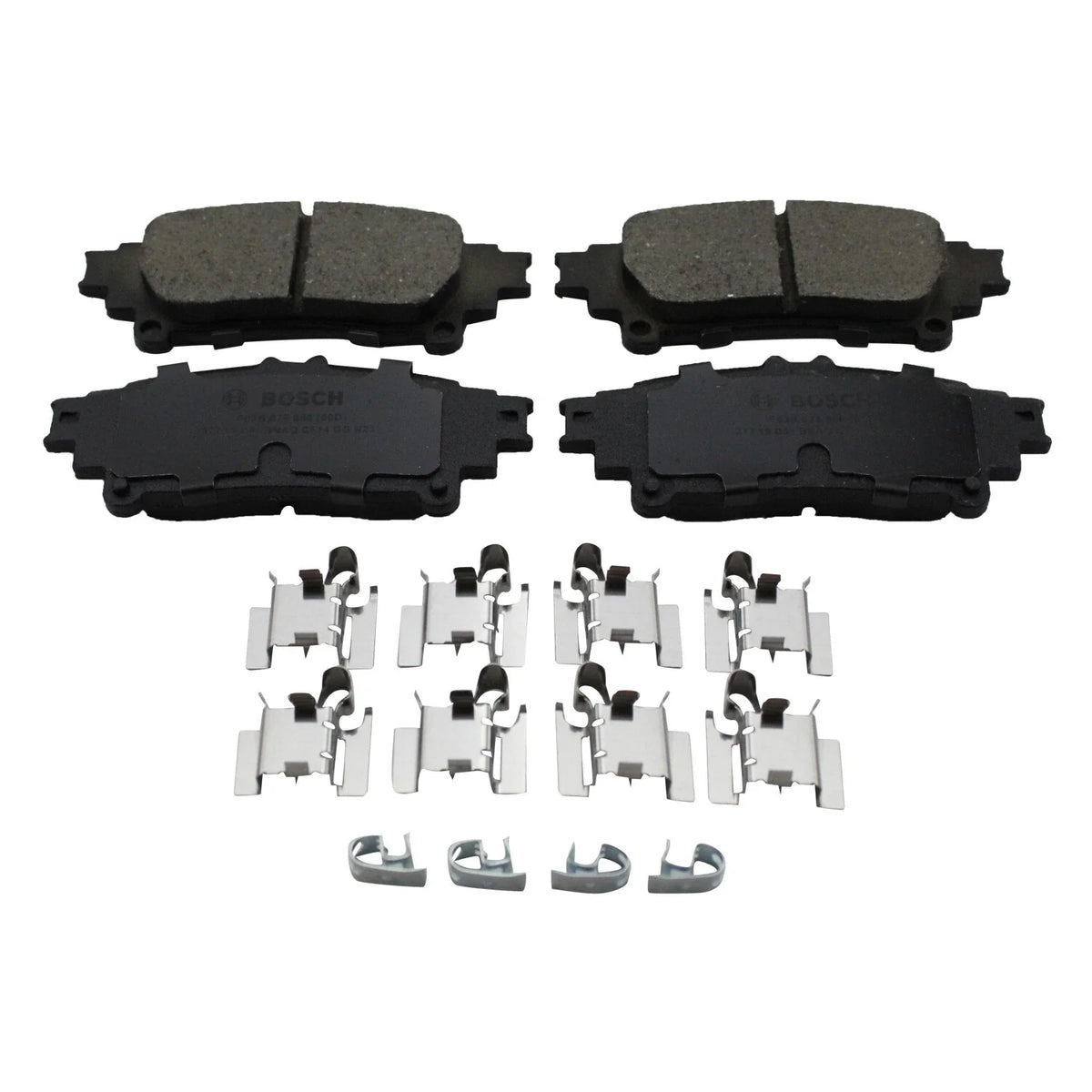 Set of 4 Bosch QuietCast Rear Ceramic Brake Pads for GS350 IS350 RX450h Prius V Sienna (2010–2020)