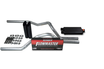 2.5" Dual Exhaust Kit for Ford F150 (2015–2020) - Flowmaster 50 Series Black Tip