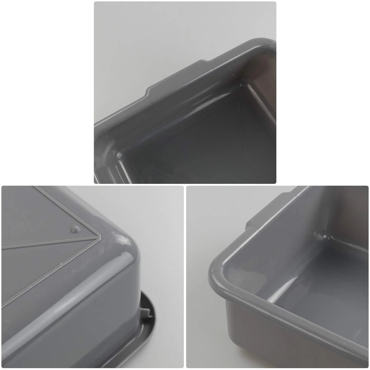Set of 4 Utility Tubs for Commercial Bus (17 x 13.2 x 4.7 in)
