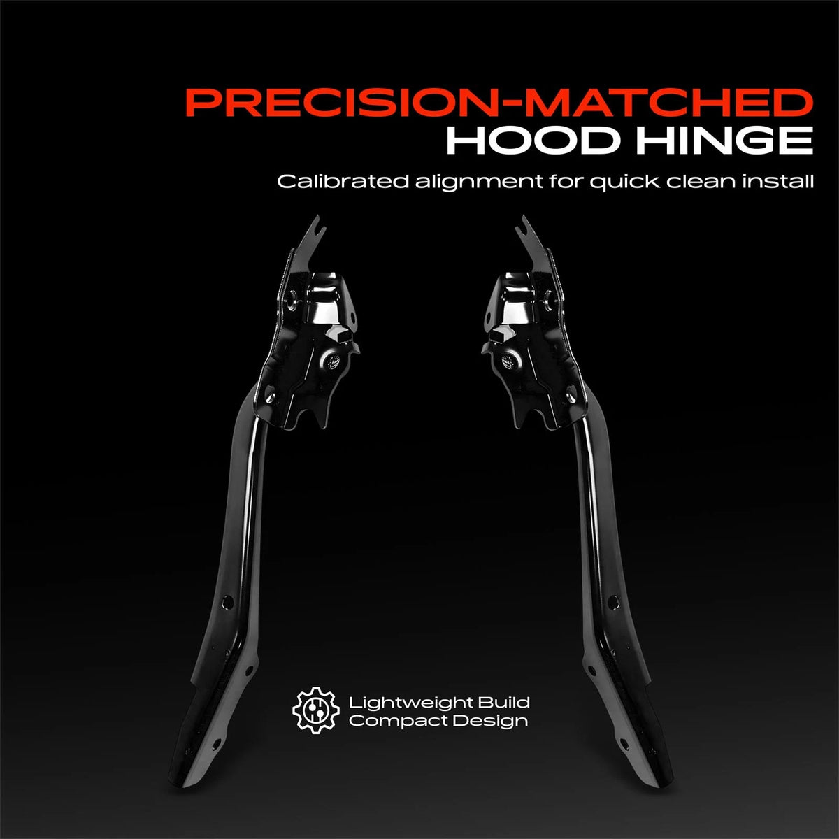 2X Hood Hinge for Subaru Crosstrek (2018–2023) 57260FL0309P, 57260FL0209P