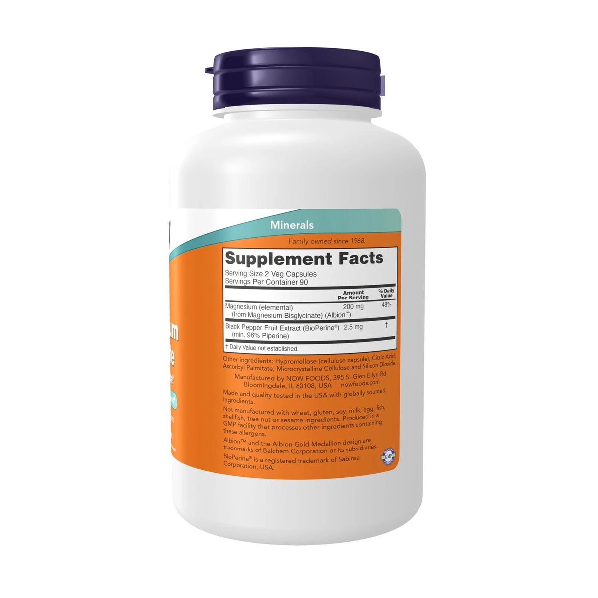 Magnesium Glycinate 180 Count for Supplements (Pack of 1)