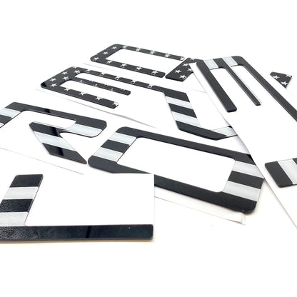 3D Tailgate Insert Letters for Silverado 1500 (2019–2026) US Flag Emblem