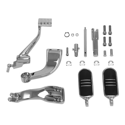 Chrome Mid Control Kit Foot Peg Lever for Harley Sportster 883 1200 (2014–2022)