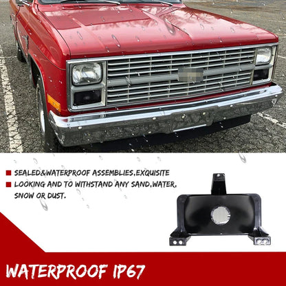 2X Smoked Front Bumper Turn Signal Light Housings for Chevrolet GMC Truck
