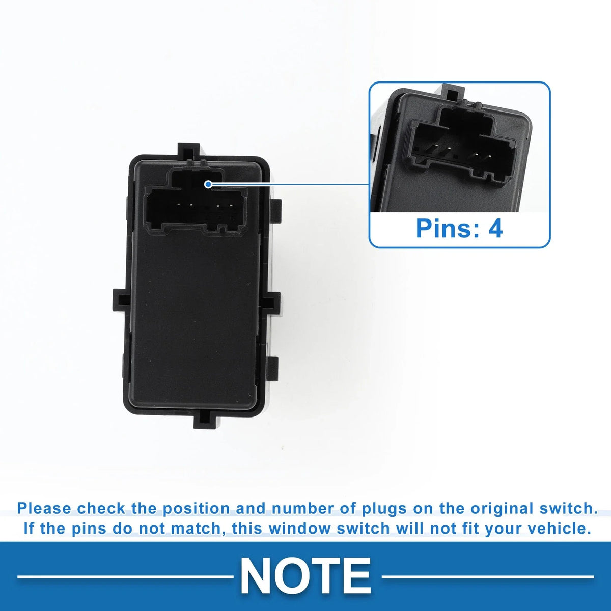 Rear Power Window Switch for Ford F-150 (2009–2014)