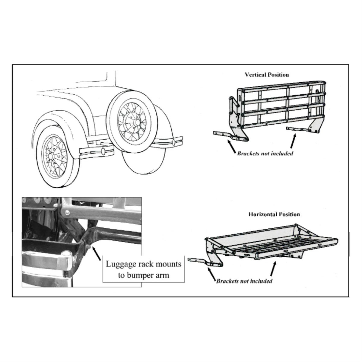 Trunk Luggage Rack for Ford Model A (1928–1931) 91128810
