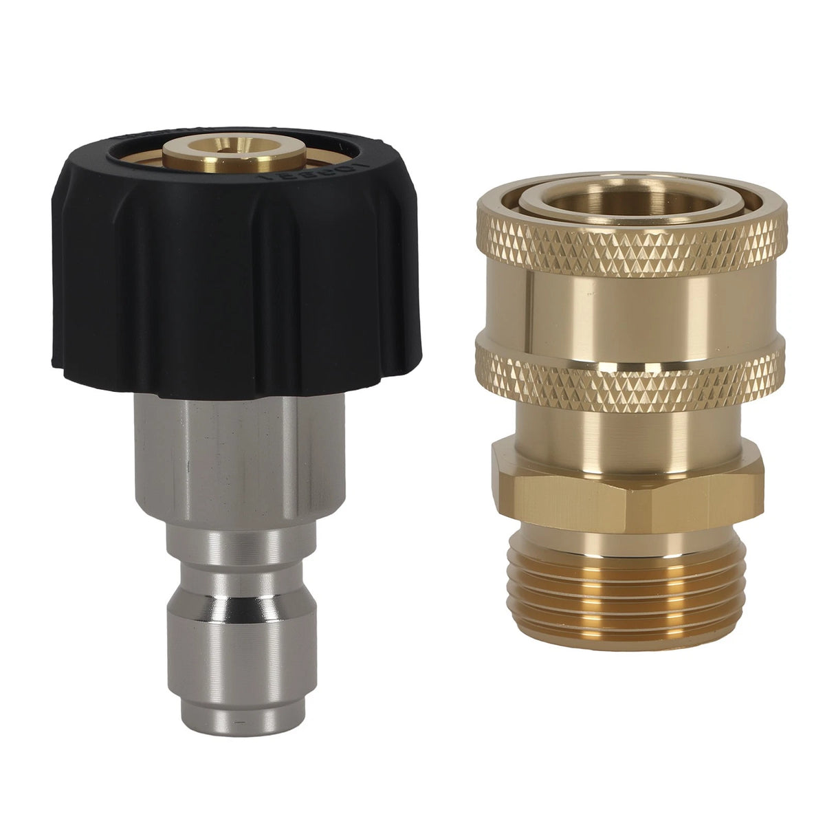 2X M22-14mm to 3/8" QC Brass Adapter for Pressure Washer (5000PSI)