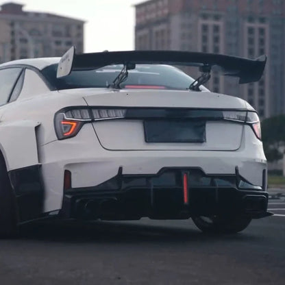 56” Rear Trunk Spoiler for GT Style Racing (Electric Carbon Fiber)