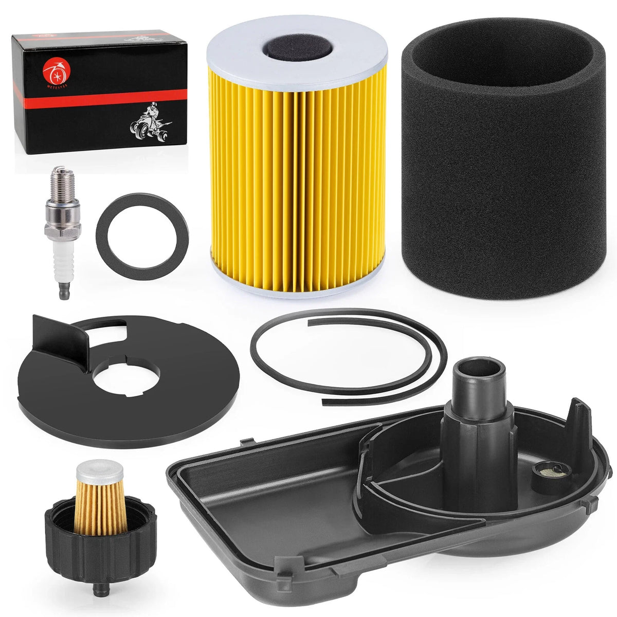 Air Box Cleaner Cover Kit with Fuel Filter for Yamaha Golf Cart G2-G11