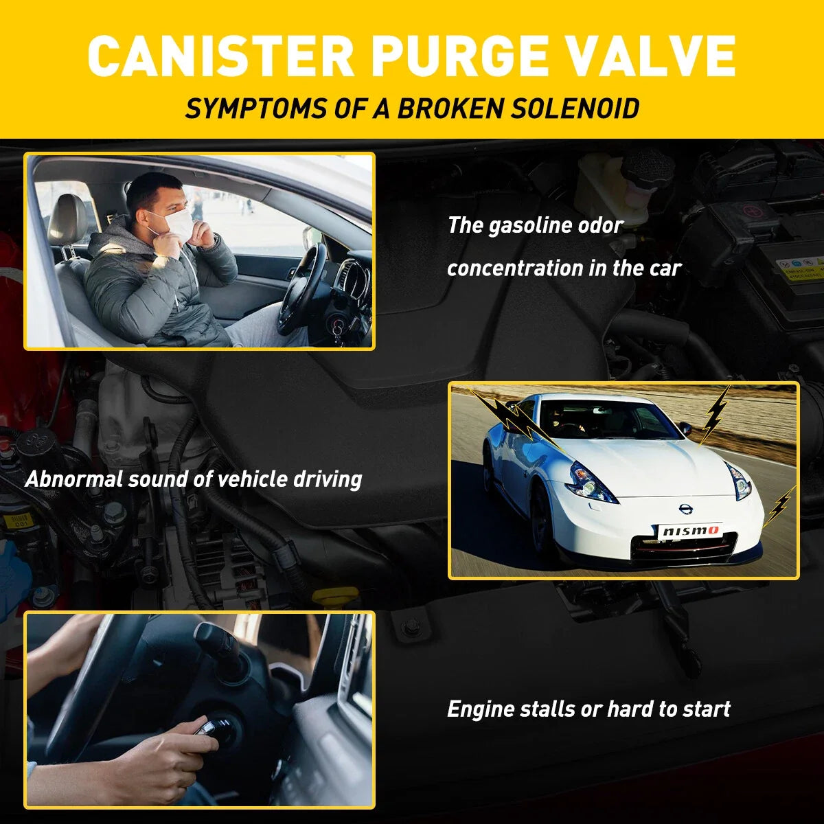 Evap Vacuum Vapor Canister Purge Solenoid Valve for Toyota Lexus