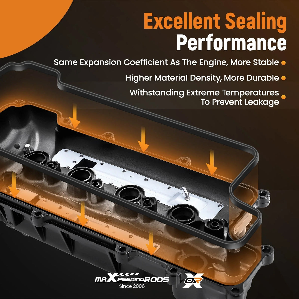 Engine Valve Cover for Hyundai Accent Veloster Kia Rio Soul L4 1.6L (2012–2017)