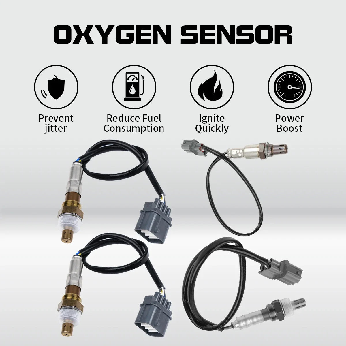 Set of 4 Oxygen Sensors O2 for Honda Ridgeline Odyssey Accord Pilot (OEM)