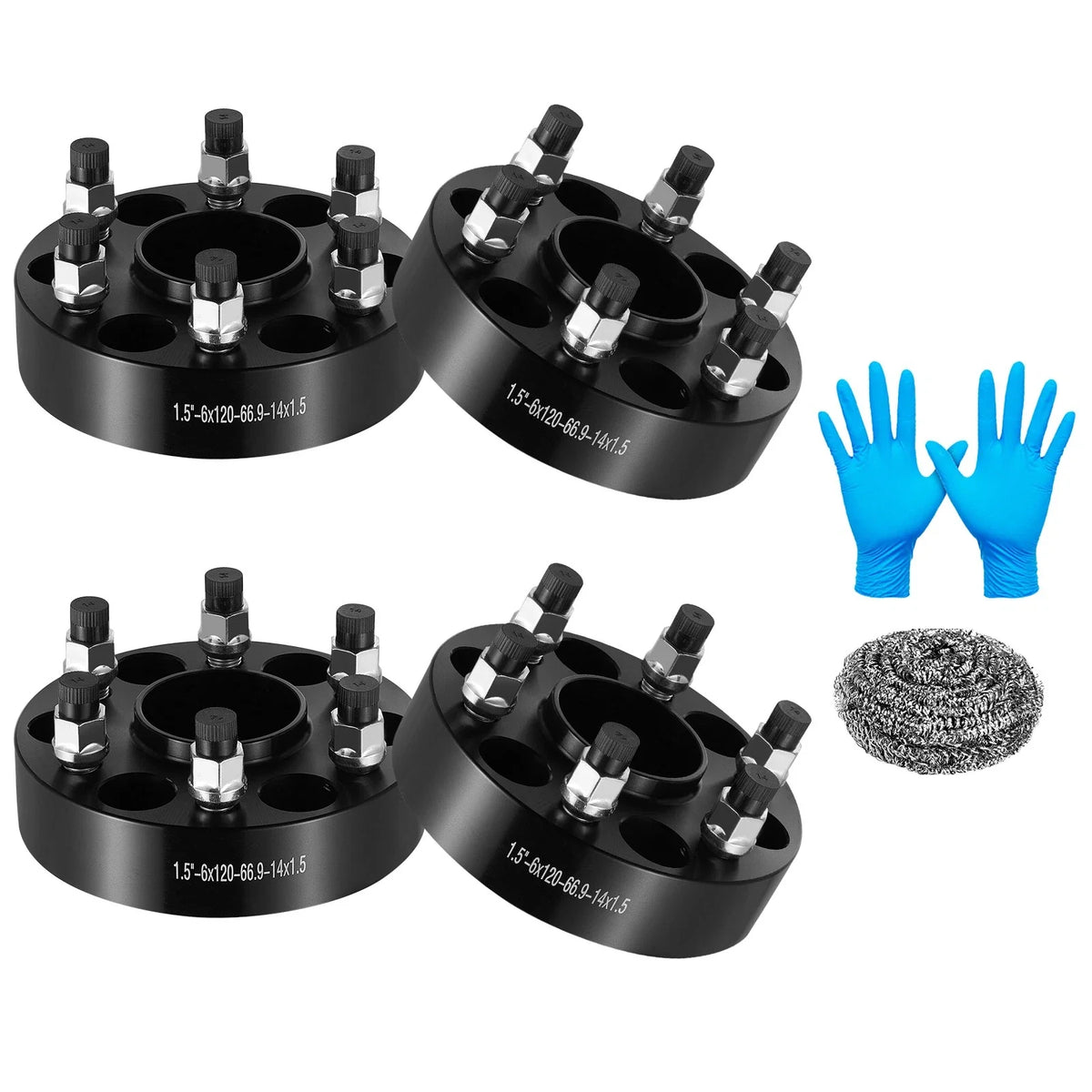 Set of 4 Hubcentric Wheel Spacers 6x120 14x1.5 for Chevy Colorado (2016–2022)