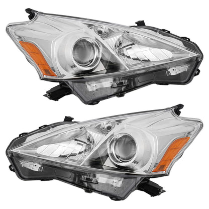 Driver & Passenger Side Headlight for Toyota Prius V (2012–2014) 16585391, 14494995
