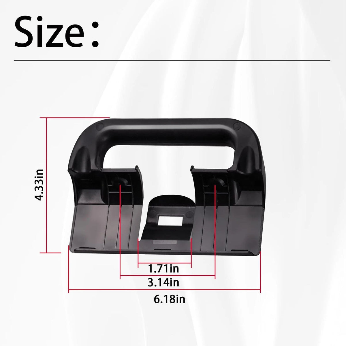 2X Black Refrigerator Door Handle for Dometic RV NDR/NDM 1062