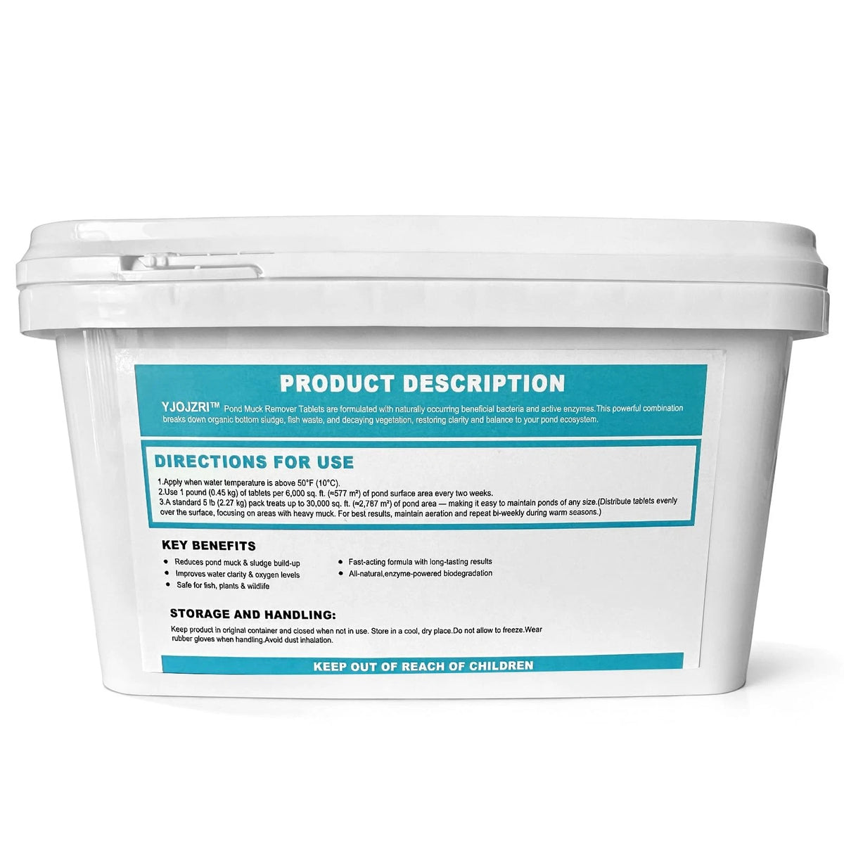 Natural Pond Sludge Remover Tablets with Beneficial Bacteria (2 LB)