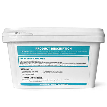 Natural Pond Sludge Remover Tablets with Beneficial Bacteria (2 LB)