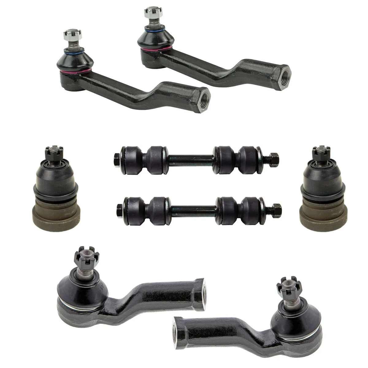 Mevotech Supreme Tie Rod Ends & Sway Bar Link Kit for Mazda RX-7 (1979–1985)