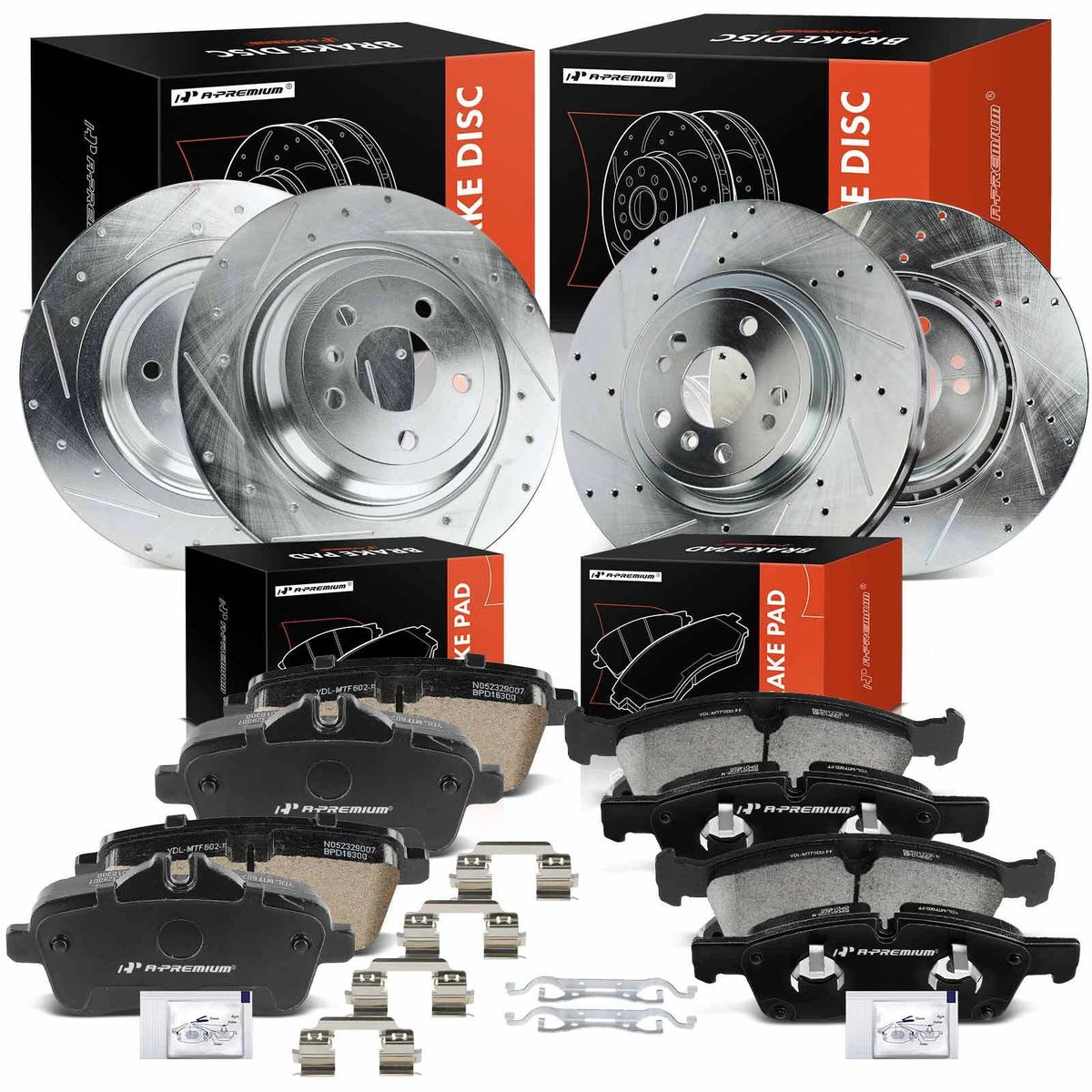 Drilled Brake Rotors & Ceramic Pads for Mercedes-Benz ML250 (2015–2015)
