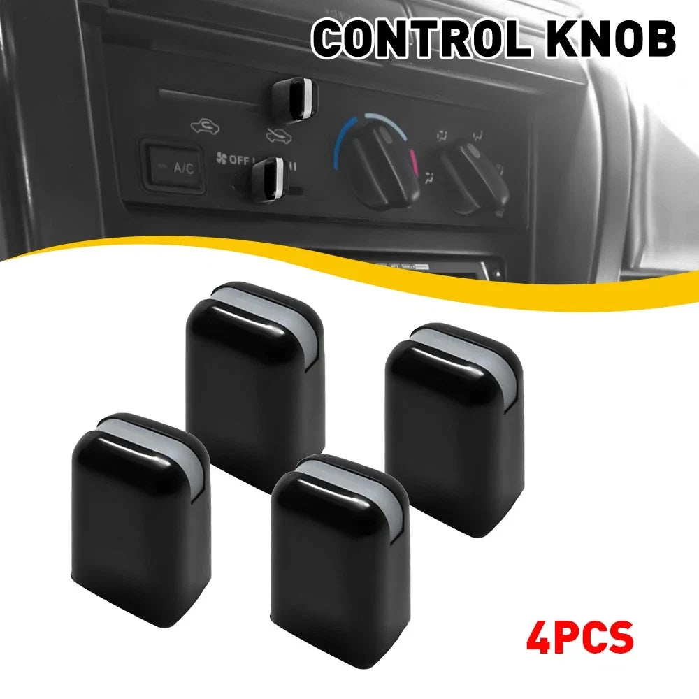 Set of 4 AC Heater Dash Vent Climate Control Knobs for Toyota Pickup 84–02