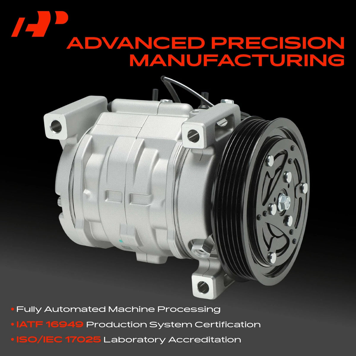 A/C Compressor with Clutch for Chevrolet Tracker, Suzuki Vitara (1999–2003) - 9520067D00, 9520067D10, 95200-67D00, 95200-67D10, 95200-70DCF0, 78385