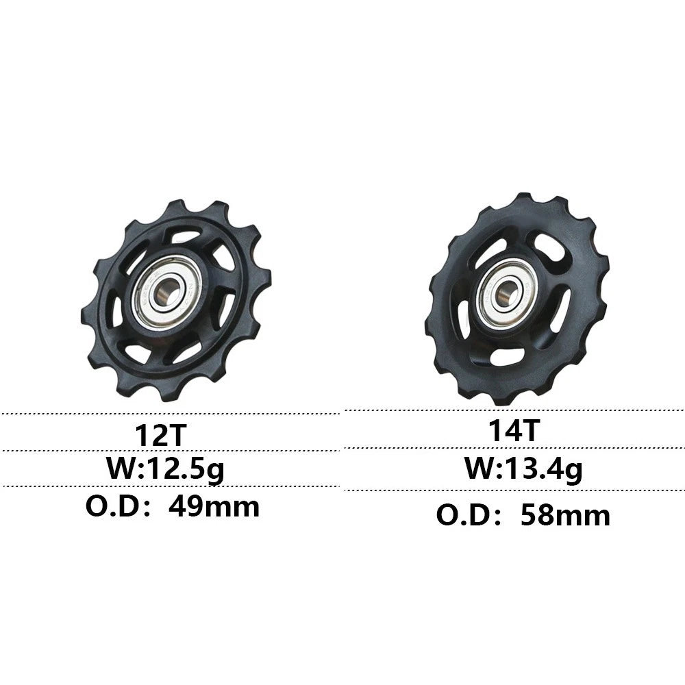 12T/14T Rear Derailleur Wheel Pulley for Bike Bicycle (9/10/11 Speed)