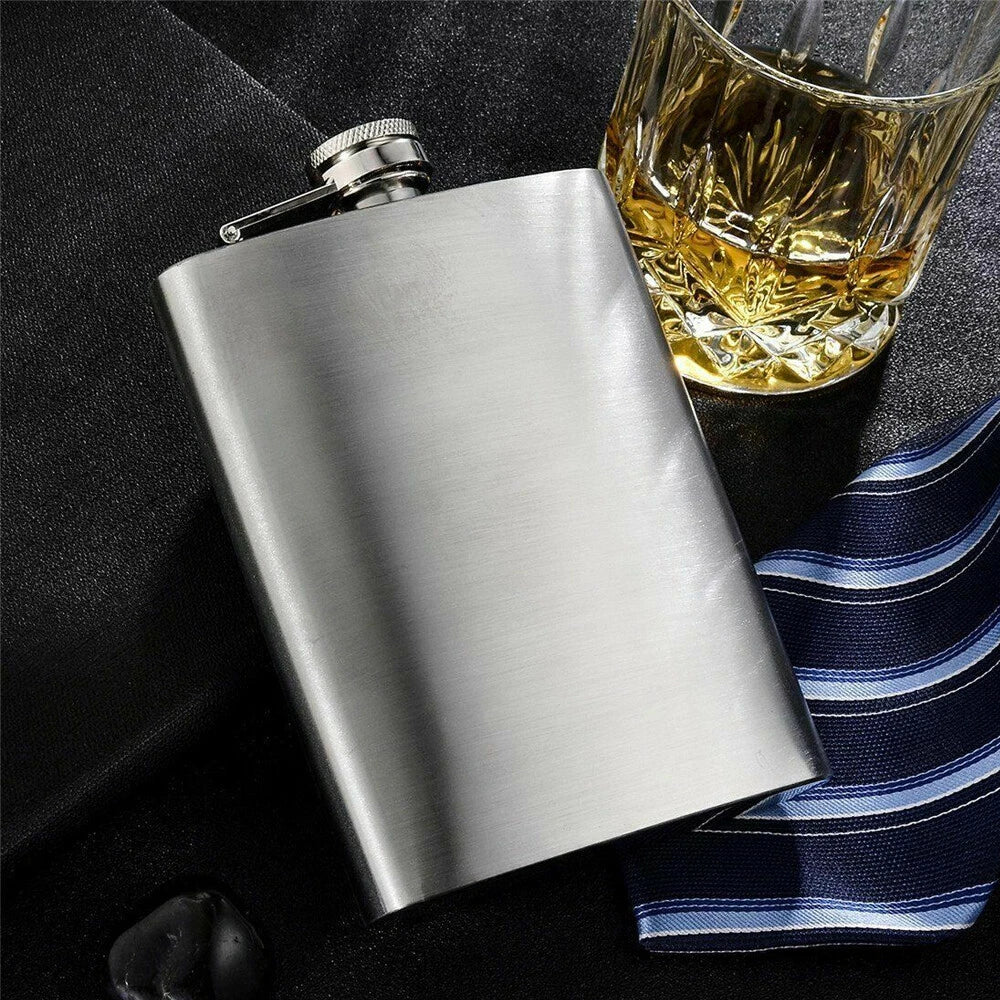 10 oz Stainless Steel Liquor Hip Flask for Alcohol Whiskey