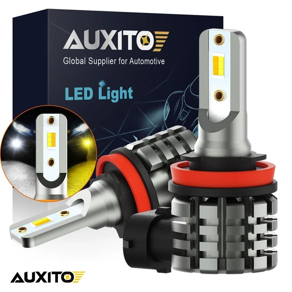 2X H11 H8 80W COB LED Fog Light Bulbs for AUXITO