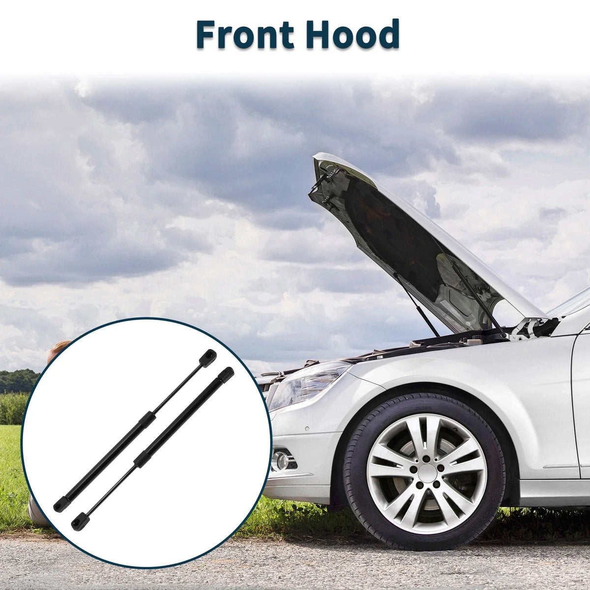 2X Front Hood Lift Supports Struts for Ford Explorer (2002–2010)