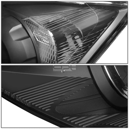 Projector Headlight Set for Honda CR-V (2007–2011) - Black Housing, Clear Corner