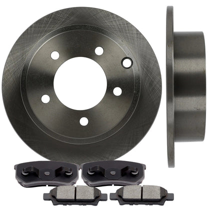 Rear Disc Rotors + Brake Pads for Jeep Patriot Compass Dodge Avenger
