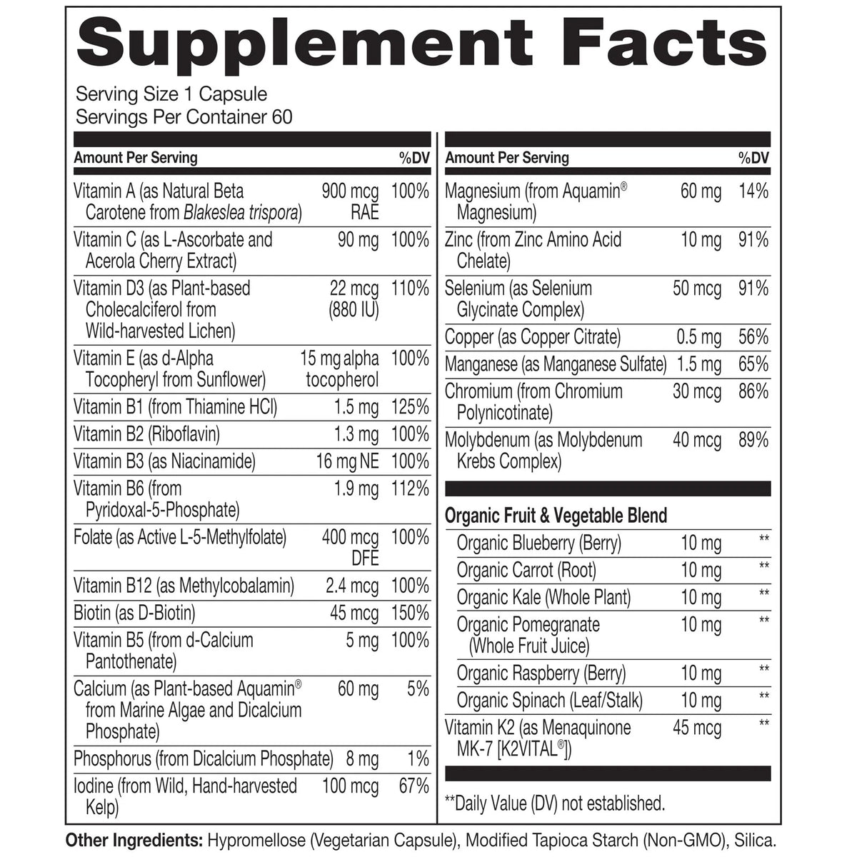 One Daily Multivitamin for Women 50+ (Iron 60 Count)