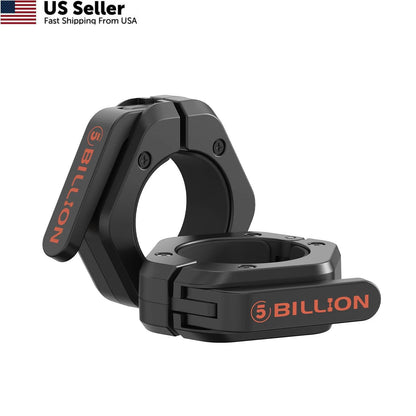 Pair of 2-Inch Olympic Barbell Clamps for Black