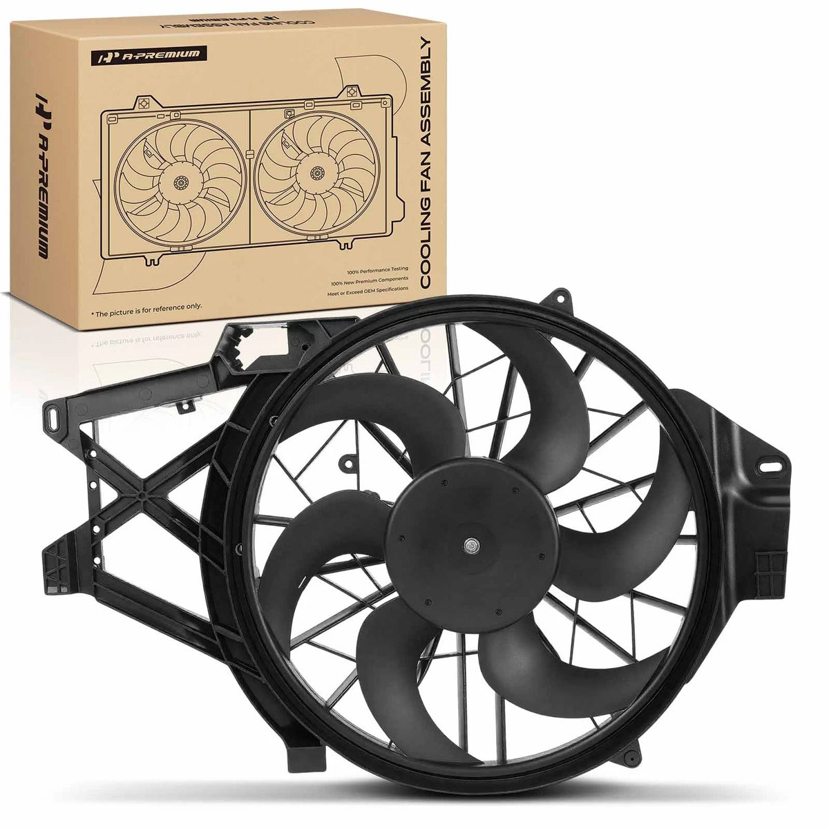 Cooling Fan Assembly w/ Shroud for Ford Mustang (1999–2004) FO3115131, 3R3Z8C607CA