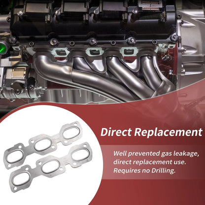 2X Exhaust Manifold Header Gasket for Ford Fusion (2006–2012) No.XW4E9448AC