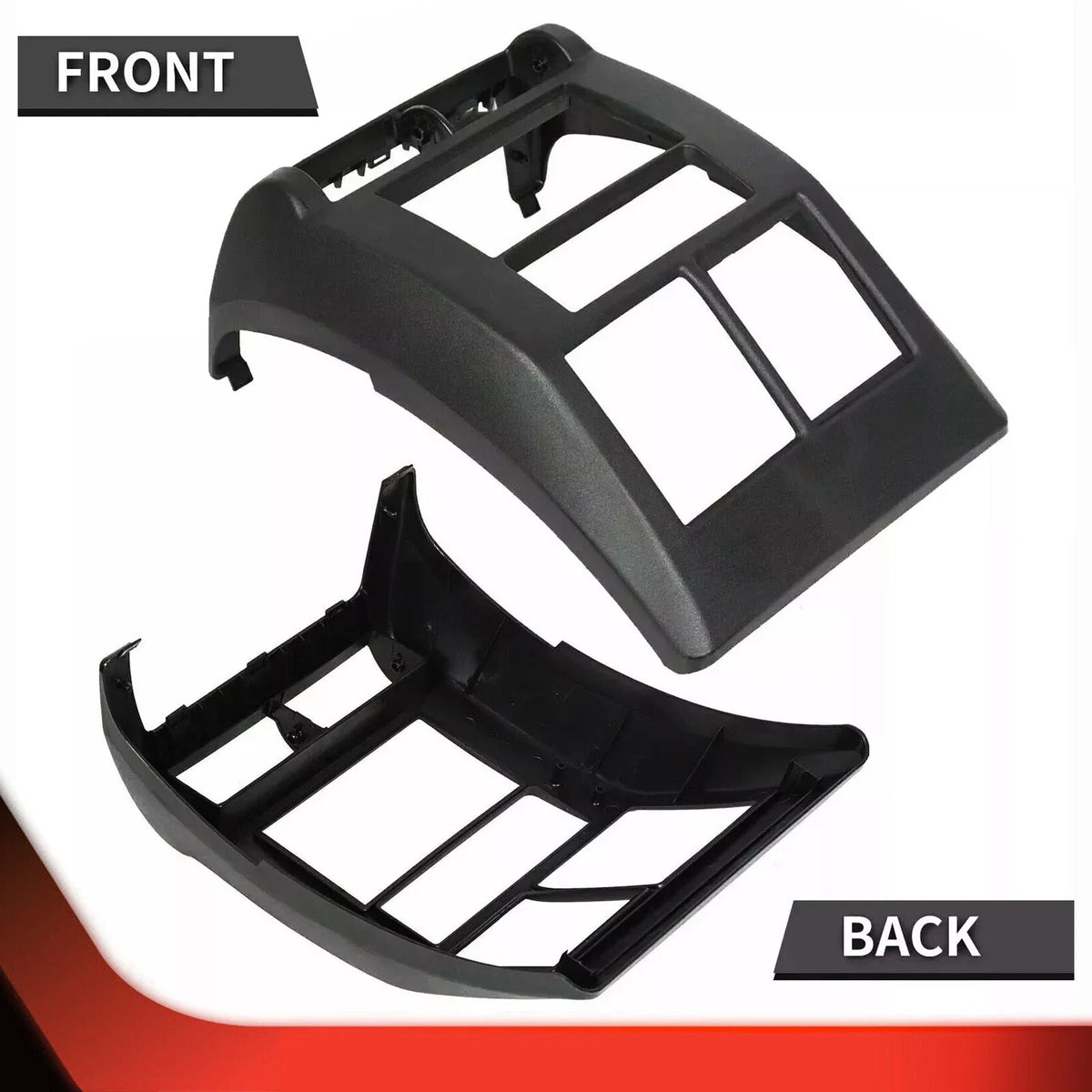 Double Din Dash Bezel Radio Stereo Mounting Kit for Jeep Wrangler TJ (1997–2002)
