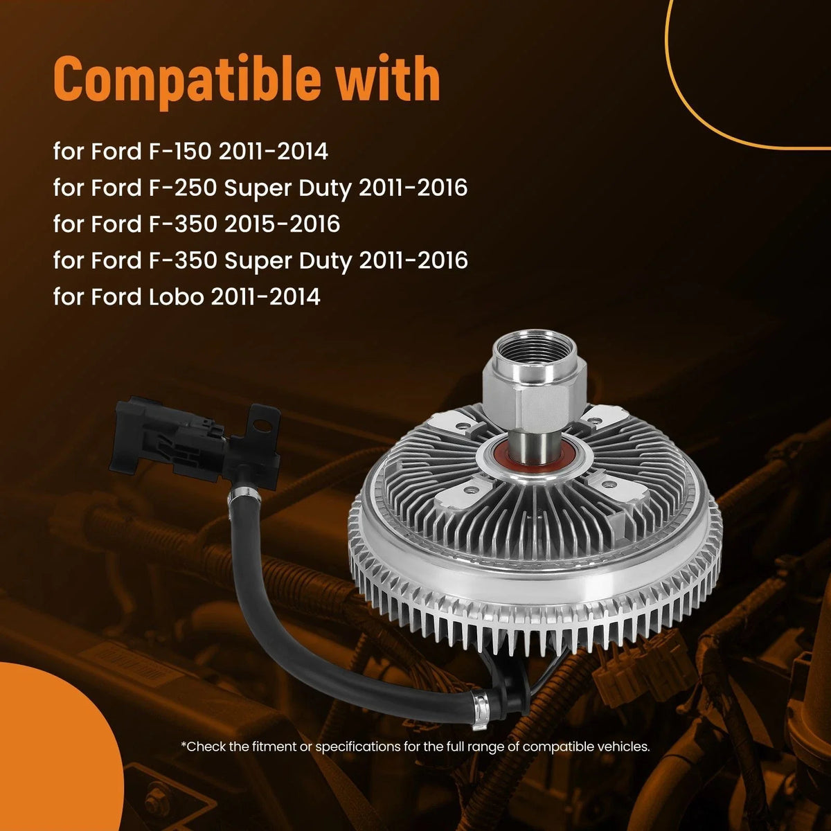 Radiator Cooling Fan Clutch for Ford F-150/F-350/Lobo (2011–2016) BC3Z-8A616-A